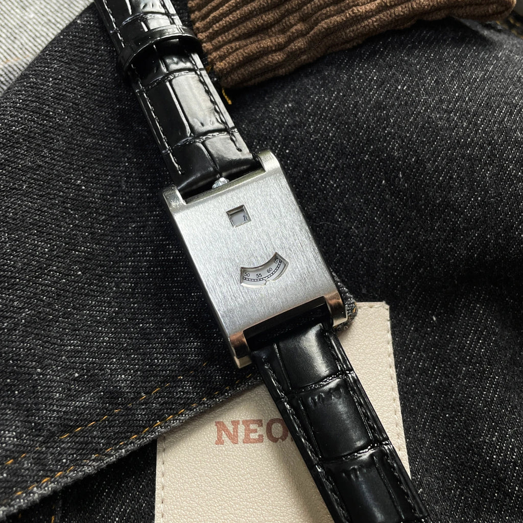 Square brand genuine watch men's retro 2025 new style light luxury gift high quality trend fashion gold simple quartz watch
