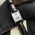 Square brand genuine watch men's retro 2025 new style light luxury gift high quality trend fashion gold simple quartz watch