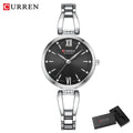 CURREN Women's Watches Elegant Fashion Original Quartz Watch for Laides Waterproof Stainless Steel Simple Luxury Daily Wear