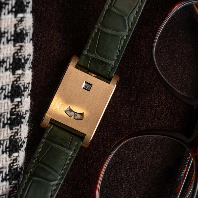 Square brand genuine watch men's retro 2025 new style light luxury gift high quality trend fashion gold simple quartz watch