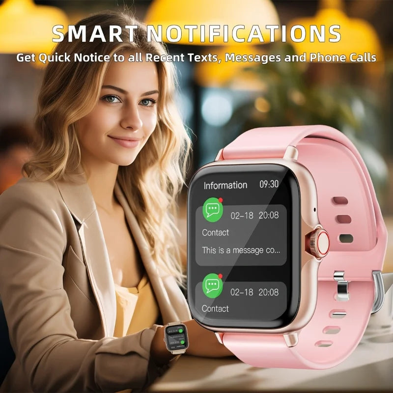 1.83" Full Touch Screen Fitness Activity Tracker Watch, Women/Men Sports Smart Watch, Make/Answer Call Smartwatch, with Multi-Sport Modes, Wireless Call and Answer, Pedometer,  Sport Smart Fitness Watches for Android Phones