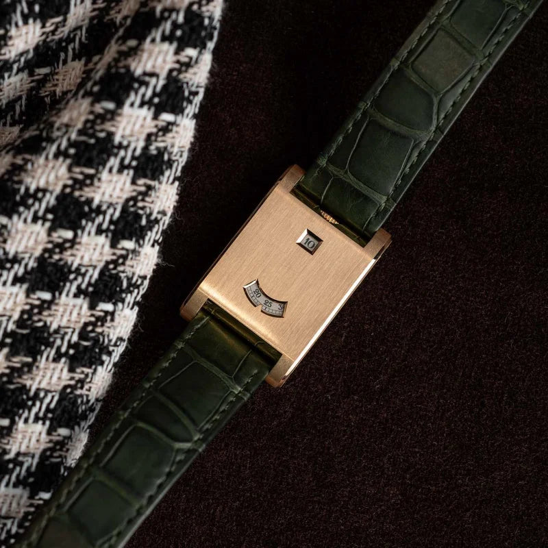 Square brand genuine watch men's retro 2025 new style light luxury gift high quality trend fashion gold simple quartz watch