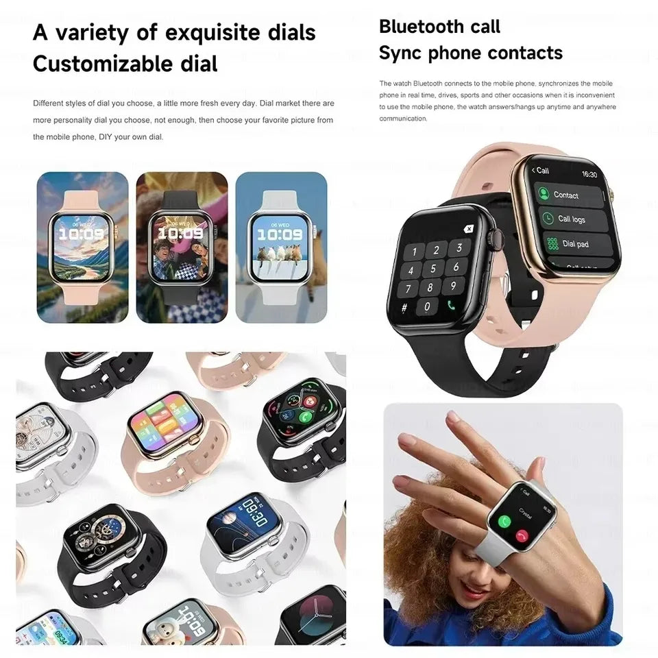 New Smart Watch Women Series 10 Screen Bluetooth Call Heart Rate Blood Pressure Men GPS Smartwatch for Android IOS Sports Watch