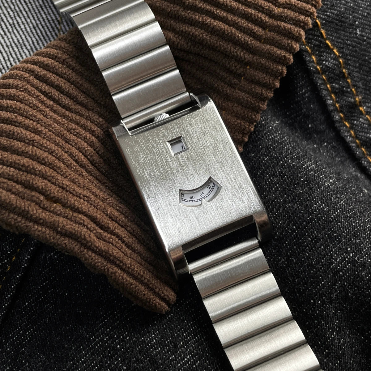 Square brand genuine watch men's retro 2025 new style light luxury gift high quality trend fashion gold simple quartz watch
