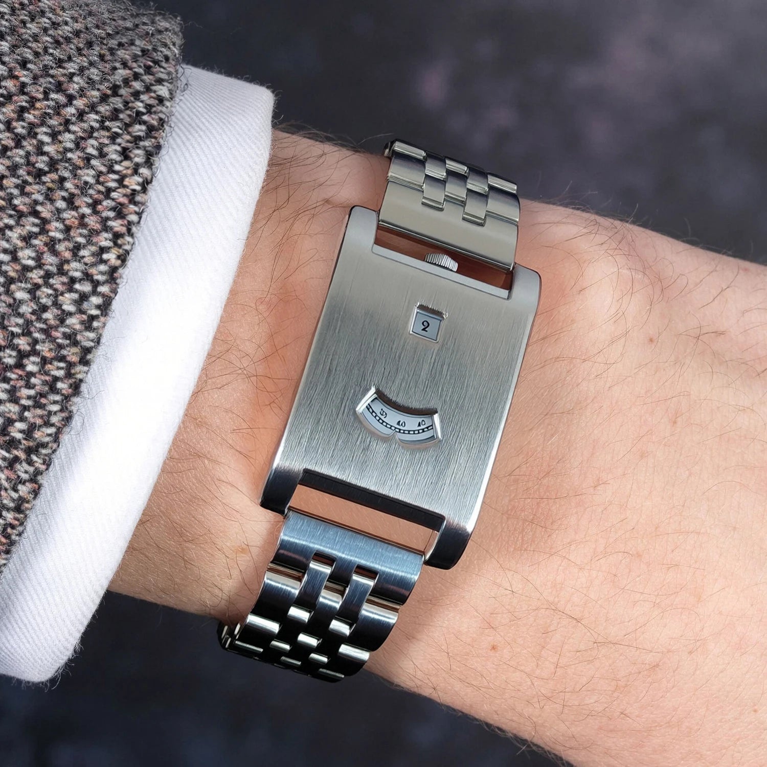 Square brand genuine watch men's retro 2025 new style light luxury gift high quality trend fashion gold simple quartz watch