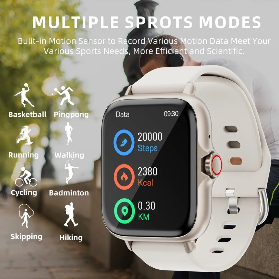 1.83" Full Touch Screen Fitness Activity Tracker Watch, Women/Men Sports Smart Watch, Make/Answer Call Smartwatch, with Multi-Sport Modes, Wireless Call and Answer, Pedometer,  Sport Smart Fitness Watches for Android Phones