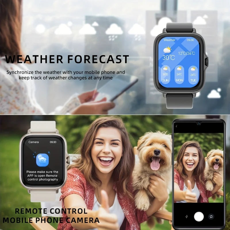 1.83" Full Touch Screen Fitness Activity Tracker Watch, Women/Men Sports Smart Watch, Make/Answer Call Smartwatch, with Multi-Sport Modes, Wireless Call and Answer, Pedometer,  Sport Smart Fitness Watches for Android Phones
