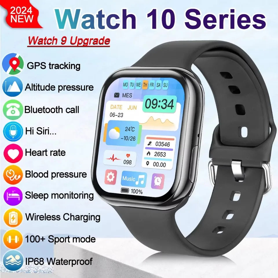 New Smart Watch Women Series 10 Screen Bluetooth Call Heart Rate Blood Pressure Men GPS Smartwatch for Android IOS Sports Watch